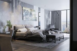 bedroom, furniture, interior design, bed, pillow, bedding, lamp, wall, interior, room, modern, home, house, apartment, comfortable, decor, luxury, hotel, decoration, design, 3d rendering, bedroom, bedroom, bedroom, bedroom, bedroom, bed, hotel, hotel, hotel